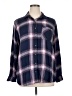 Magellan Outdoors 100% Rayon Plaid Blue Long Sleeve Button-Down Shirt Size XL - photo 1