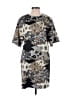 Natori Print Gray Casual Dress Size 2 - photo 1