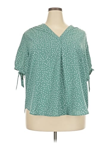 Monday Fun Short Sleeve Blouse (view 1)