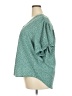 Monday Fun 100% Polyester Teal Short Sleeve Blouse Size 2X - photo 5