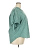 Monday Fun 100% Polyester Teal Short Sleeve Blouse Size 2X - photo 4