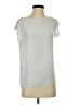 Ann Taylor LOFT 100% Polyester Silver Short Sleeve Blouse Size S - photo 1