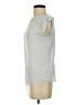 Ann Taylor LOFT 100% Polyester Silver Short Sleeve Blouse Size S - photo 5