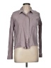 Hem & Thread 100% Cotton Gray Long Sleeve Button-Down Shirt Size M - photo 1