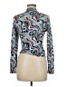 Shein Blue Green Long Sleeve Blouse Size 6 - photo 2