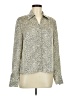 Lucia Animal Print Ivory Long Sleeve Blouse Size 8 - photo 1