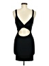 Olivaceous 100% Rayon Solid Black Cocktail Dress Size M - photo 2
