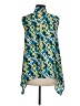 MICHAEL Michael Kors Blue Sleeveless Blouse Size M - photo 2