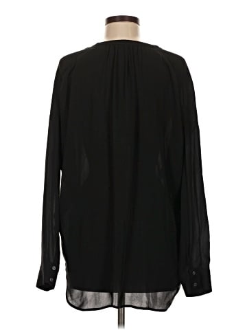 Vince. Long Sleeve Silk Top (view 2)