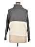 Evolution by Cyrus Color Block Gray Turtleneck Sweater Size XL - photo 1