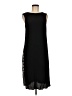 Pink Stitch 100% Polyester Black Casual Dress Size 8 - photo 1