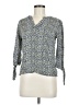 Rose & Thyme 100% Rayon Blue 3/4 Sleeve Blouse Size M - photo 1