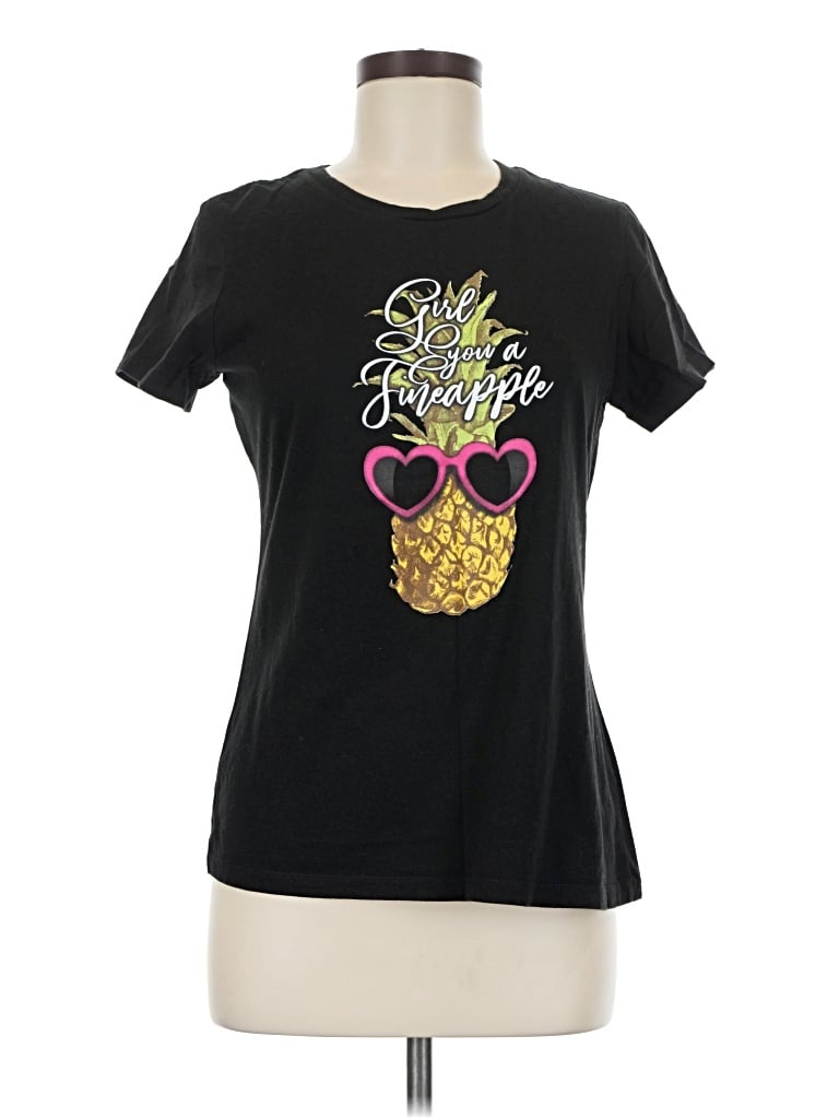 Pre-owned District Short Sleeve T-shirt In Black