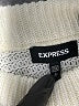 Express Color Block Ivory Turtleneck Sweater Size L - photo 7