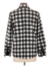 Riders by Lee 100% Polyester Checkered-gingham Black Long Sleeve Blouse Size L - photo 2