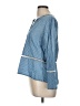 Kim Rogers 100% Lyocell Blue 3/4 Sleeve Blouse Size M - photo 5