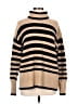 CAbi Stripes Tan Turtleneck Sweater Size M - photo 1
