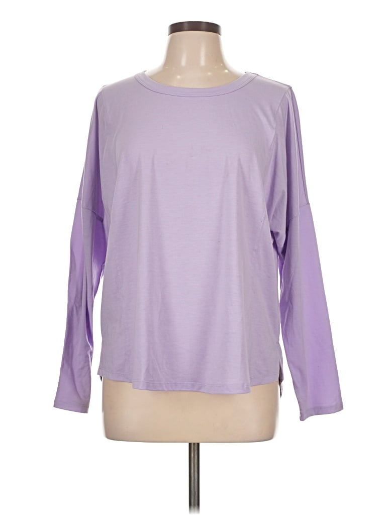 Pre-owned All In Motion Long Sleeve T-shirt In Purple