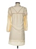 Sabine 100% Polyester Solid Ivory Casual Dress Size XS - photo 2