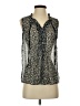 Joe Fresh 100% Polyester Black Sleeveless Blouse Size XS - photo 1