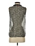 Joe Fresh 100% Polyester Black Sleeveless Blouse Size XS - photo 2
