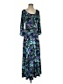 Veronica M. Print Blue Cocktail Dress Size S - photo 1
