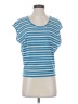 Caslon Stripes Blue Sleeveless T-Shirt Size XS - photo 1