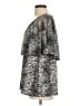 Susan Lawrence Silver Short Sleeve Blouse Size L - photo 5