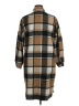 Unbranded 100% Polyester Plaid Brown Coat Size XL - photo 2
