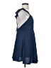 Boohoo 100% Polyester Solid Blue Cocktail Dress Size 0 - photo 4