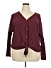 Olrik Burgundy Long Sleeve Blouse Size 2X - photo 1