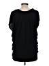 Trinity 100% Rayon Black Short Sleeve Top Size M - photo 2