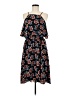 Angie 100% Polyester Paisley Black Casual Dress Size M - photo 1