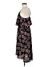 Angie 100% Polyester Paisley Black Casual Dress Size M - photo 5