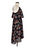 Angie 100% Polyester Paisley Black Casual Dress Size M - photo 4