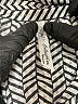 NY Collection 100% Polyester Chevron-herringbone Silver White Sleeveless Blouse One size - photo 7