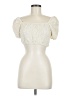 Zara Ivory Short Sleeve Top Size M - photo 1