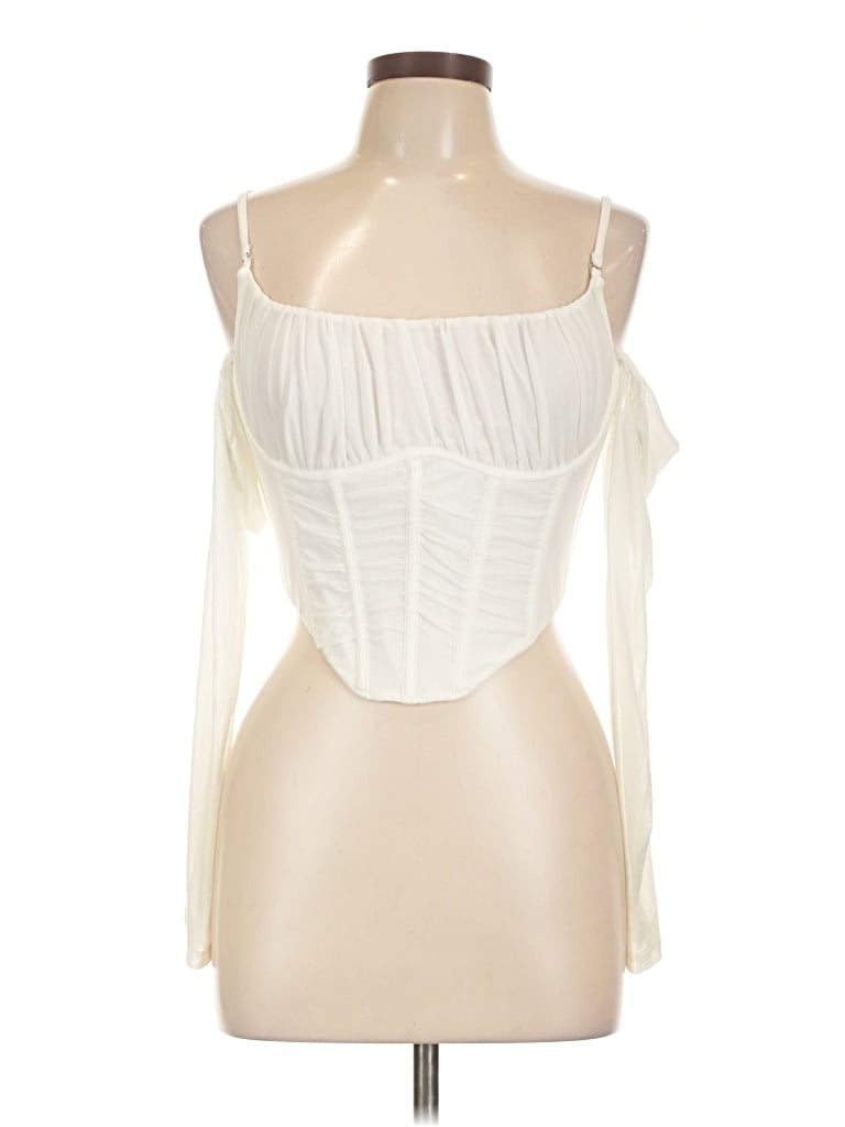 Pre-owned White Fox Sleeveless Blouse In White