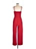 Bebe Solid Red Jumpsuit Size M - photo 2