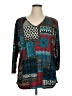 Koret Teal 3/4 Sleeve Blouse Size XL - photo 1