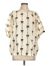 Unbranded 100% Polyester Ivory Short Sleeve Blouse Size L - photo 1