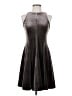MSK Metallic Gray Cocktail Dress Size S - photo 1