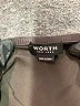 Worth New York Solid Black Brown Formal Skirt Size 10 - photo 4