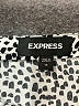 Express 100% Rayon Polka Dots White Casual Skirt Size 14 - photo 3