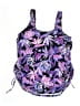 Unbranded Floral Purple Swimsuit Top Size P (estimated, petite) - photo 2