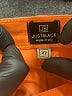 Just Black Color Block Orange Jeans Size 27 waist - photo 7