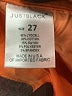 Just Black Color Block Orange Jeans Size 27 waist - photo 8