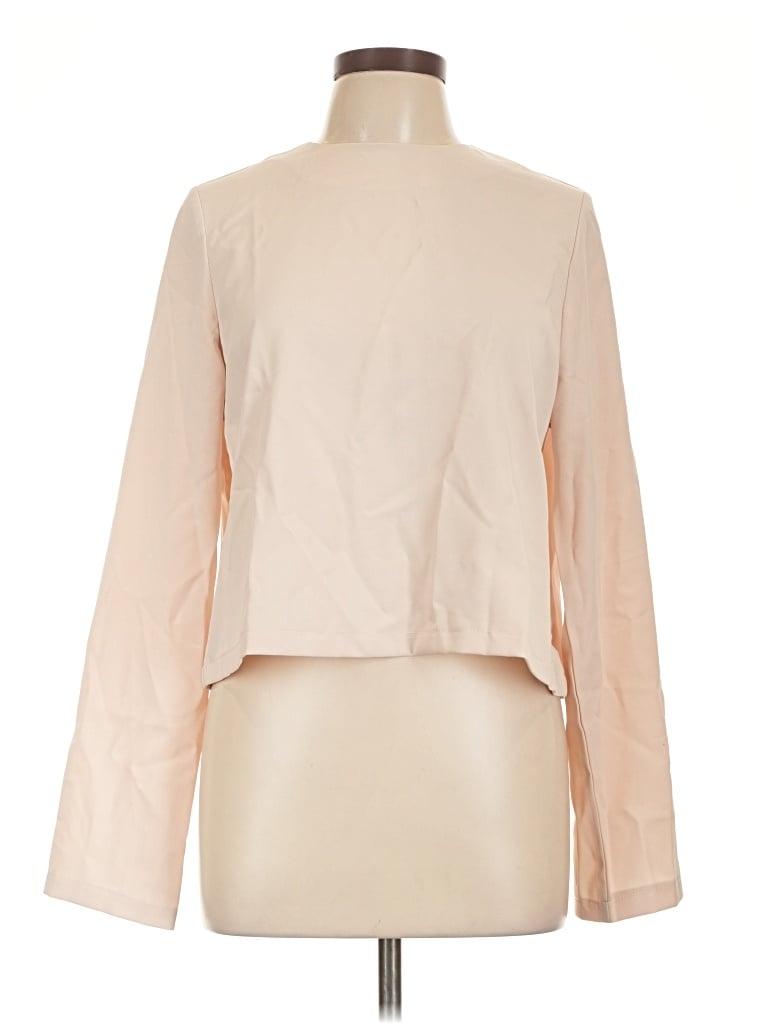 Pre-owned Unbranded Long Sleeve Blouse In Tan