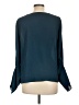 DKNY 100% Polyester Teal Blue Long Sleeve Blouse Size L (estimated) - photo 2