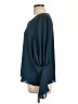 DKNY 100% Polyester Teal Blue Long Sleeve Blouse Size L (estimated) - photo 5